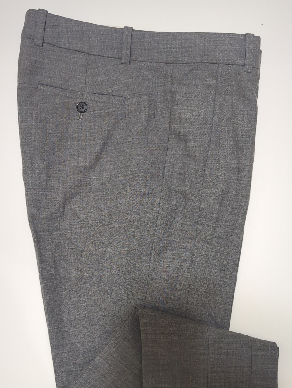 Jcrew Grey Wool Maddie Straight Leg Slim Pants Tailored Suiting 6 us Medium - Picture 2 of 10